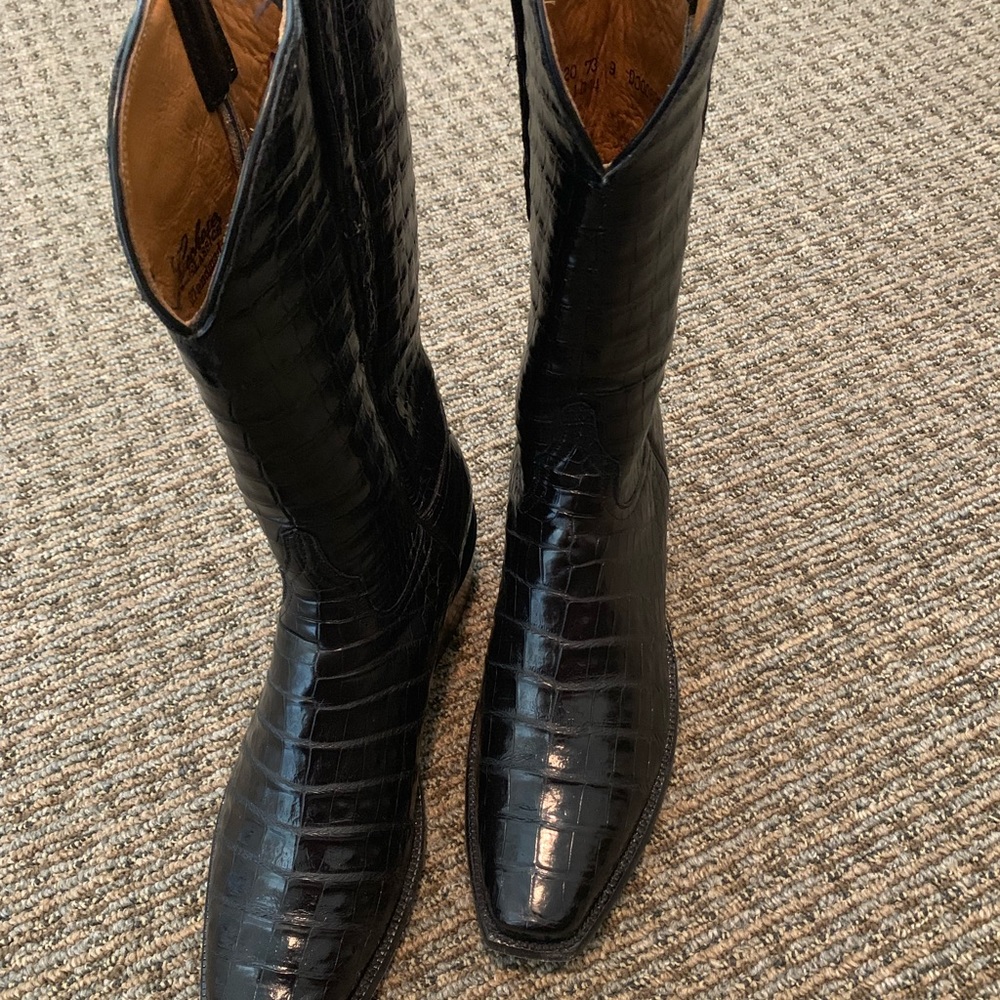 LUCCHESE Ultra Belly Crocodile Boots - Picture 4 of 6